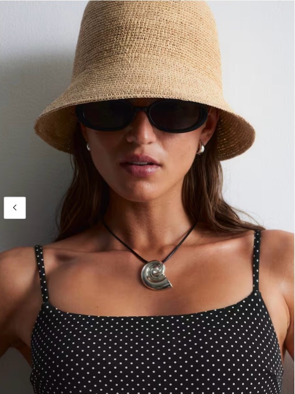 & Other Stories Woven Raffia Bucket Hat